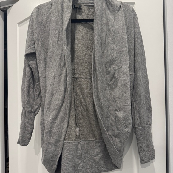 Gray Open Front Cardigan - Picture 1 of 4